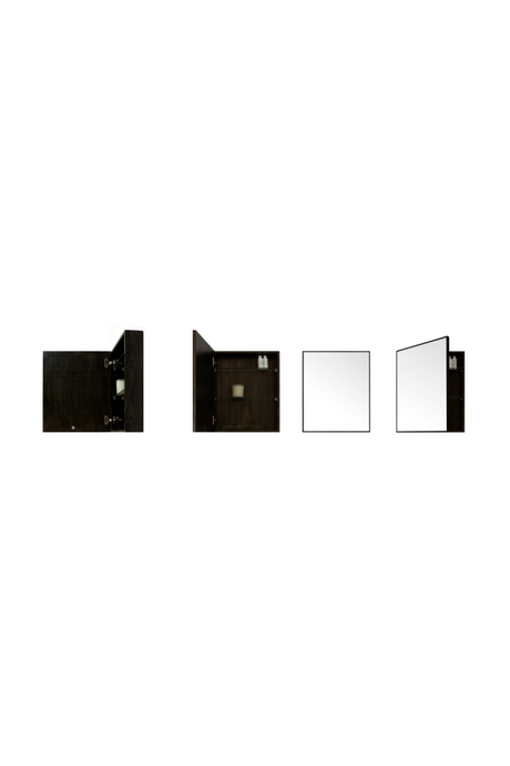 Oak Bathroom Cabinet with Mirror | Wireworks Slimline | Oroa.com