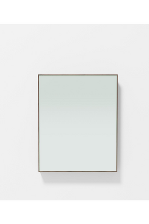 Walnut Bathroom Mirror Cabinet | Wireworks Slimeline | Oroa.com