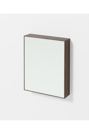 Walnut Bathroom Mirror Cabinet | Wireworks Slimeline | Oroa.com