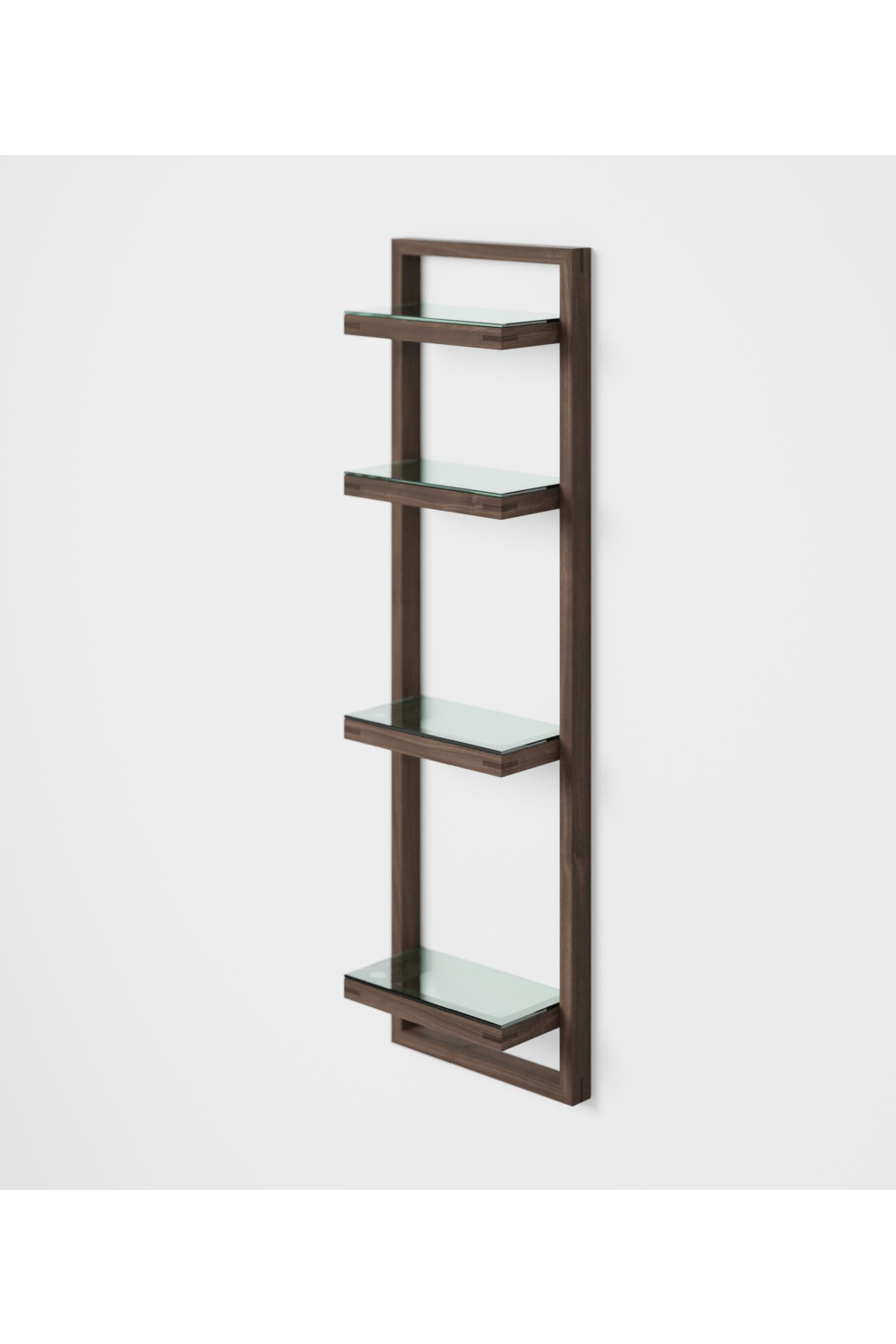 Walnut Bathroom Wall Shelf | Wireworks Zone | Oroa.com
