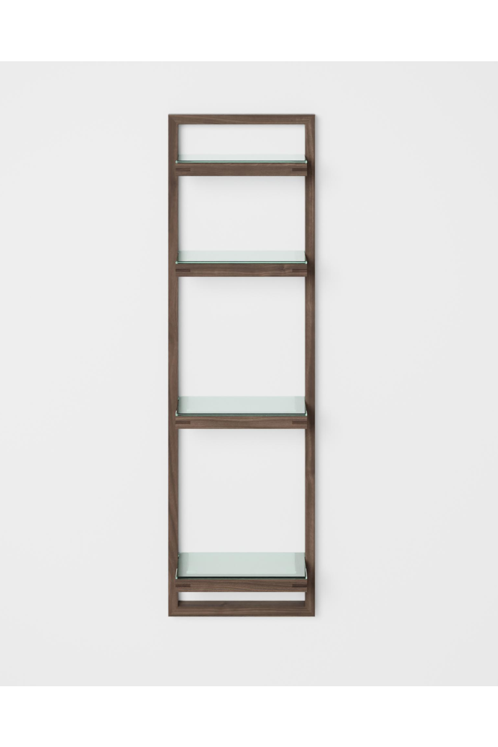 Walnut Bathroom Wall Shelf | Wireworks Zone | Oroa.com