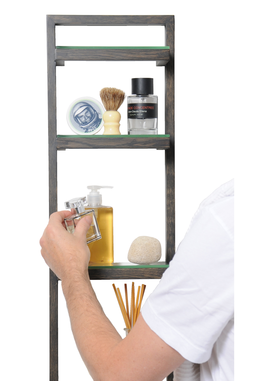 Oak Bathroom Wall Shelf | Wireworks Zone | Oroa.com