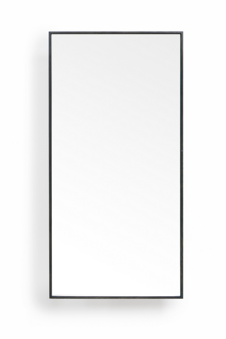 Oak Vanity Mirror with Storage Trays | Wireworks Slimline | Oroa.com