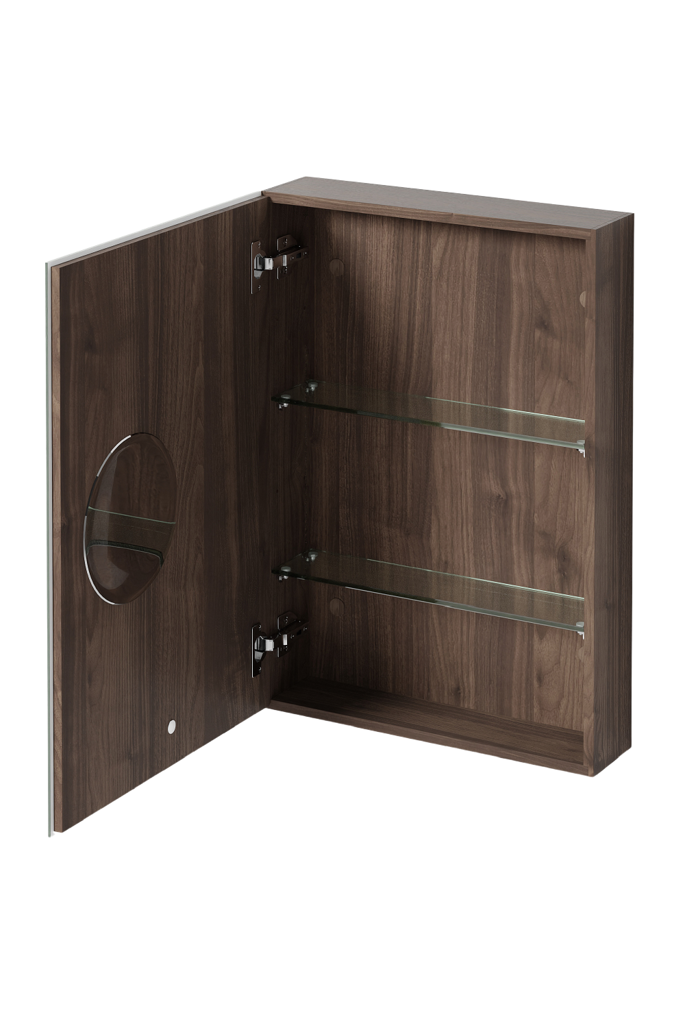 Wooden Bathroom Mirror Cabinet | Wireworks Magnifier | Oroa.com