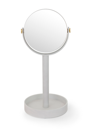 Oak Double Face Mirror with Storage Tray | Wireworks Close-up | Oroa.com