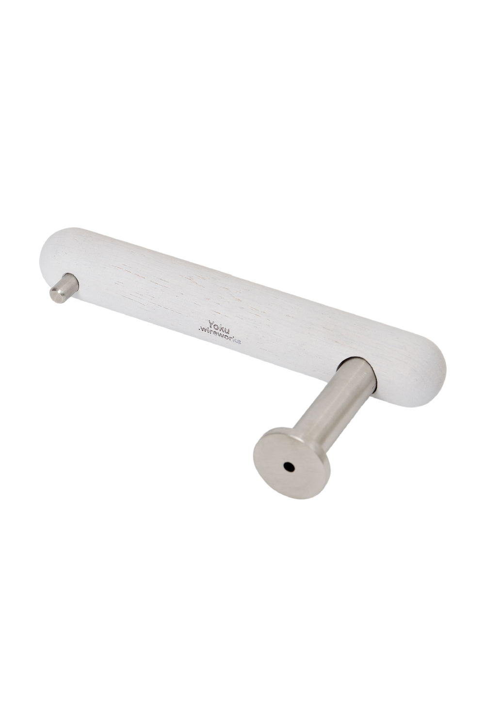 White Wooden Toilet Roll Holder | Wireworks Yoku | Oroa.com