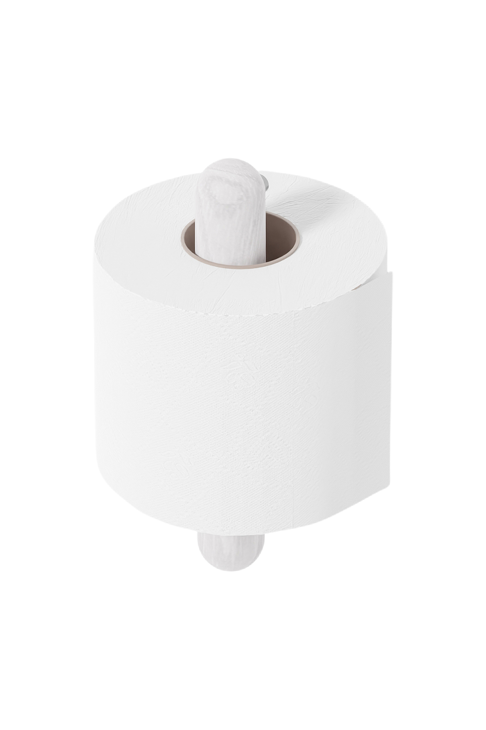 White Wooden Toilet Roll Holder | Wireworks Yoku | Oroa.com