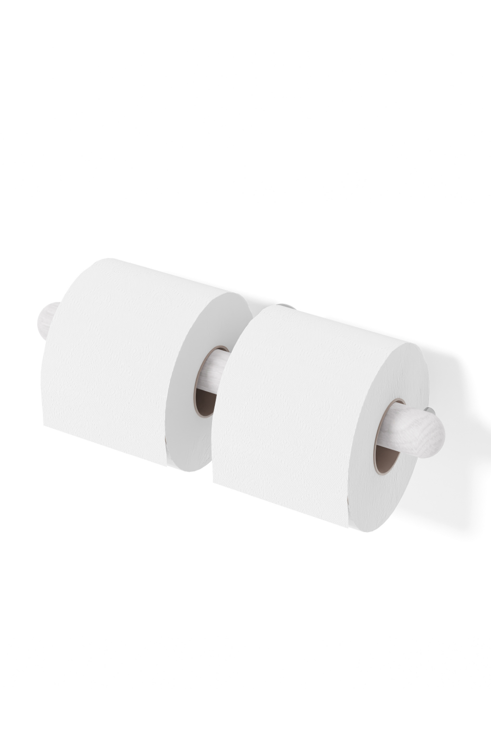 White Wooden Toilet Roll Holder | Wireworks Yoku | Oroa.com
