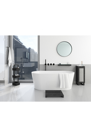 Oak Slim Glass Wall Shelf | Wireworks | Oroa.com