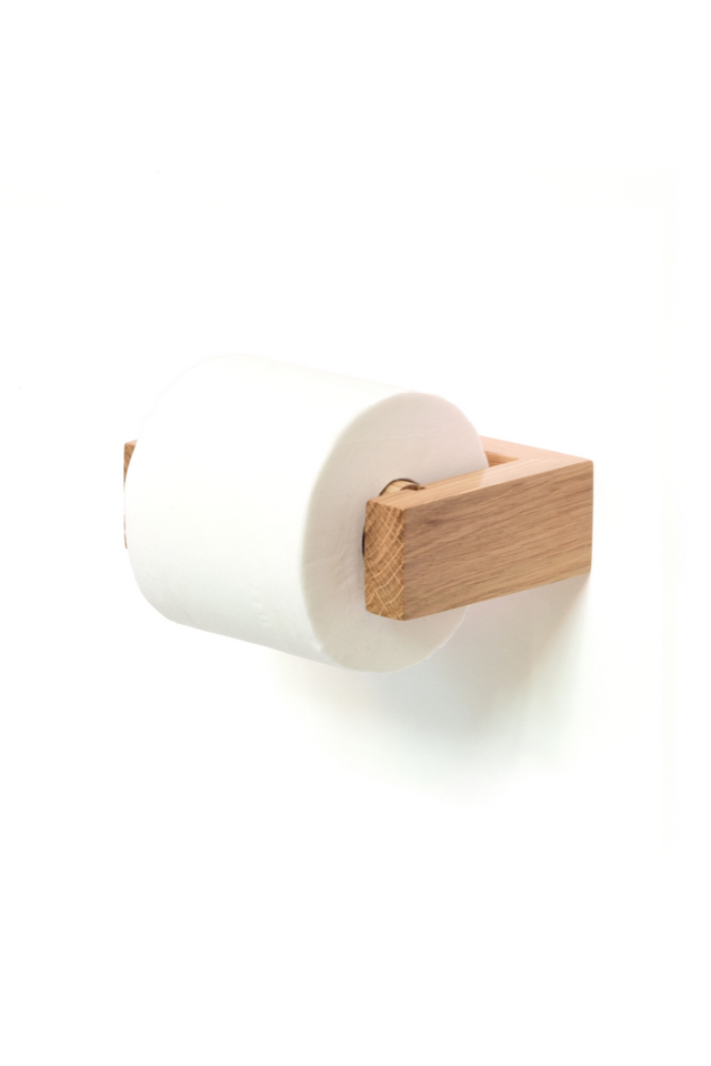 Oak Wall Toilet Roll Holder | Wireworks | Oroa.com