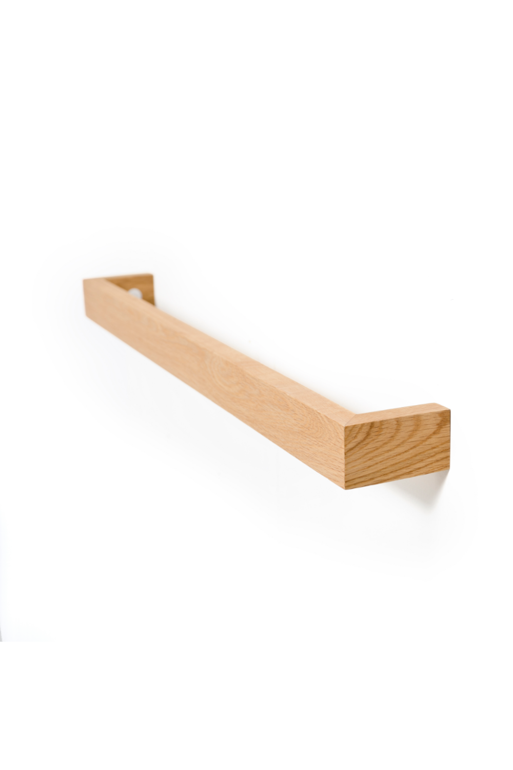 Oak Bathroom Towel Bar - 28” | Wireworks