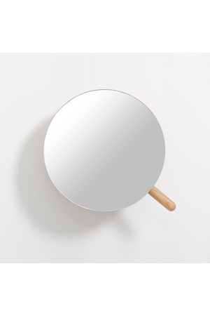 Oak Wall Magnifying Vanity Mirror | Wireworks | Oroa.com