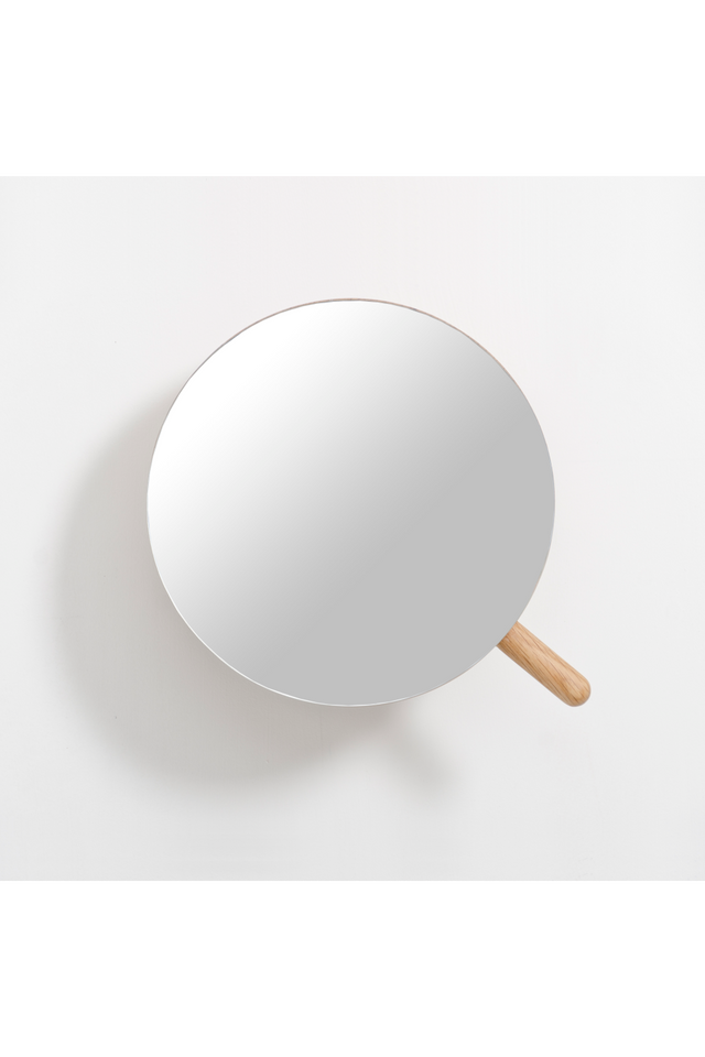 Oak Wall Magnifying Vanity Mirror | Wireworks | Oroa.com