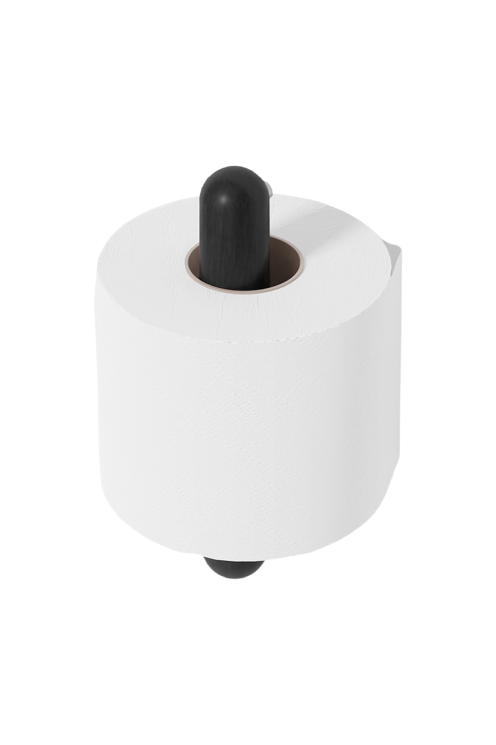 Black Wooden Toilet Roll Holder | Wireworks Yoku | Oroa.com