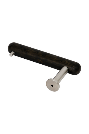 Black Wooden Toilet Roll Holder | Wireworks Yoku | Oroa.com