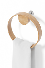 Wooden Ring Towel Holder | Wireworks Yoku | Oroa.com