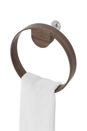 Wooden Ring Towel Holder | Wireworks Yoku | Oroa.com