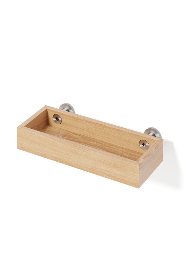 Rectangular Wooden Tray Shelf | Wireworks Yoku | Oroa.com