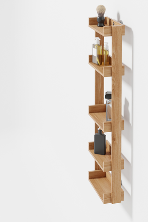Wooden Bathroom Multi-Shelf | Wireworks Yoku