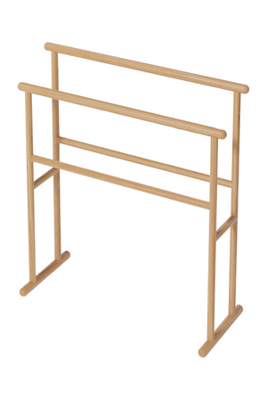 Wooden Freestanding Towel Rail | Wireworks Yoku | Oroa.com