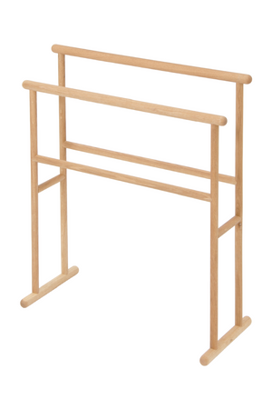 Wooden Freestanding Towel Rail | Wireworks Yoku | Oroa.com