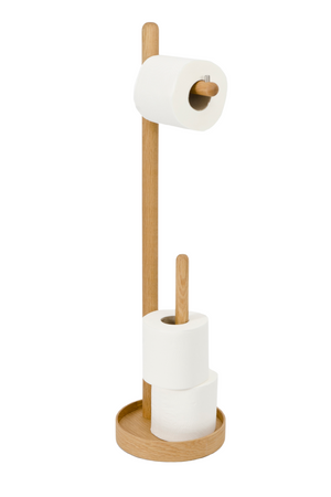 Wooden Minimalist Roll Holder | Wireworks Yoku | Oroa.com