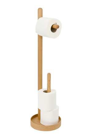 Wooden Minimalist Roll Holder | Wireworks Yoku | Oroa.com