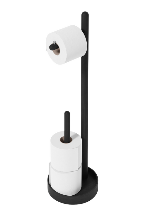 Wooden Minimalist Roll Holder | Wireworks Yoku | Oroa.com