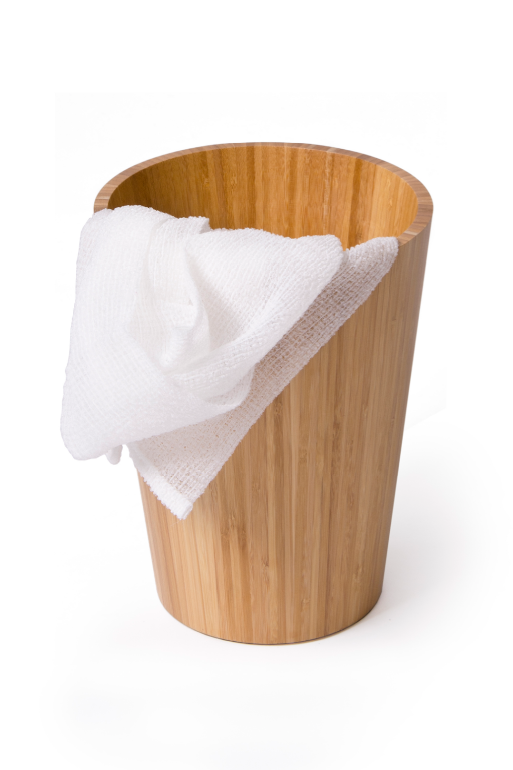 Bamboo Round Bathroom Bin | Wireworks Arena | Oroa.com