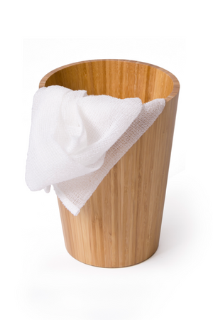 Bamboo Round Bathroom Bin | Wireworks Arena | Oroa.com