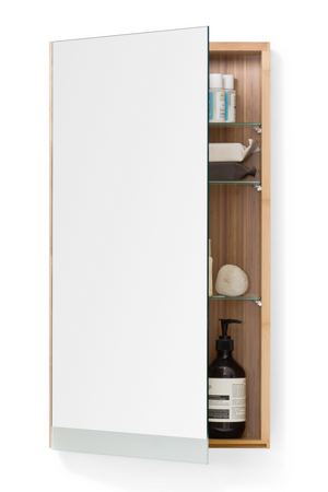 Bamboo Bathroom Cabinet with Mirror | Wireworks Arena | Oroa.com