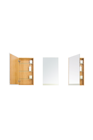 Bamboo Bathroom Cabinet with Mirror | Wireworks Arena | Oroa.com