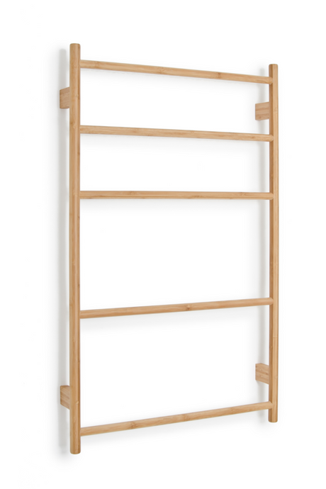 5-Bar Bamboo Wall Mounted Towel Rail | Wireworks Wallbar | Oroa.com