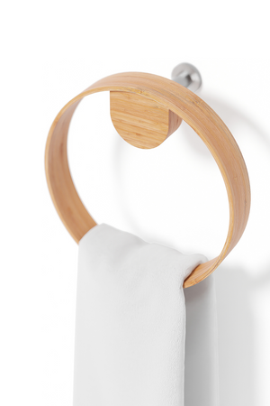 Wooden Ring Towel Holder | Wireworks Yoku | Oroa.com
