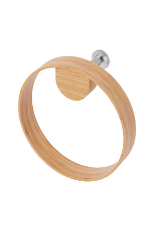 Wooden Ring Towel Holder | Wireworks Yoku | Oroa.com