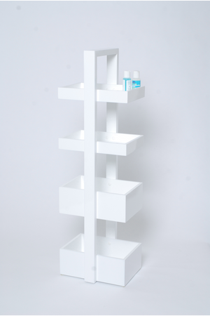 Beech Wood 4 Tray Portable Storage | Wireworks Mount Fuji | Oroa.com