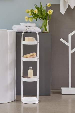 Beech Wood 4 Tray Round Storage Caddy | Wireworks Mezza | Oroa.com