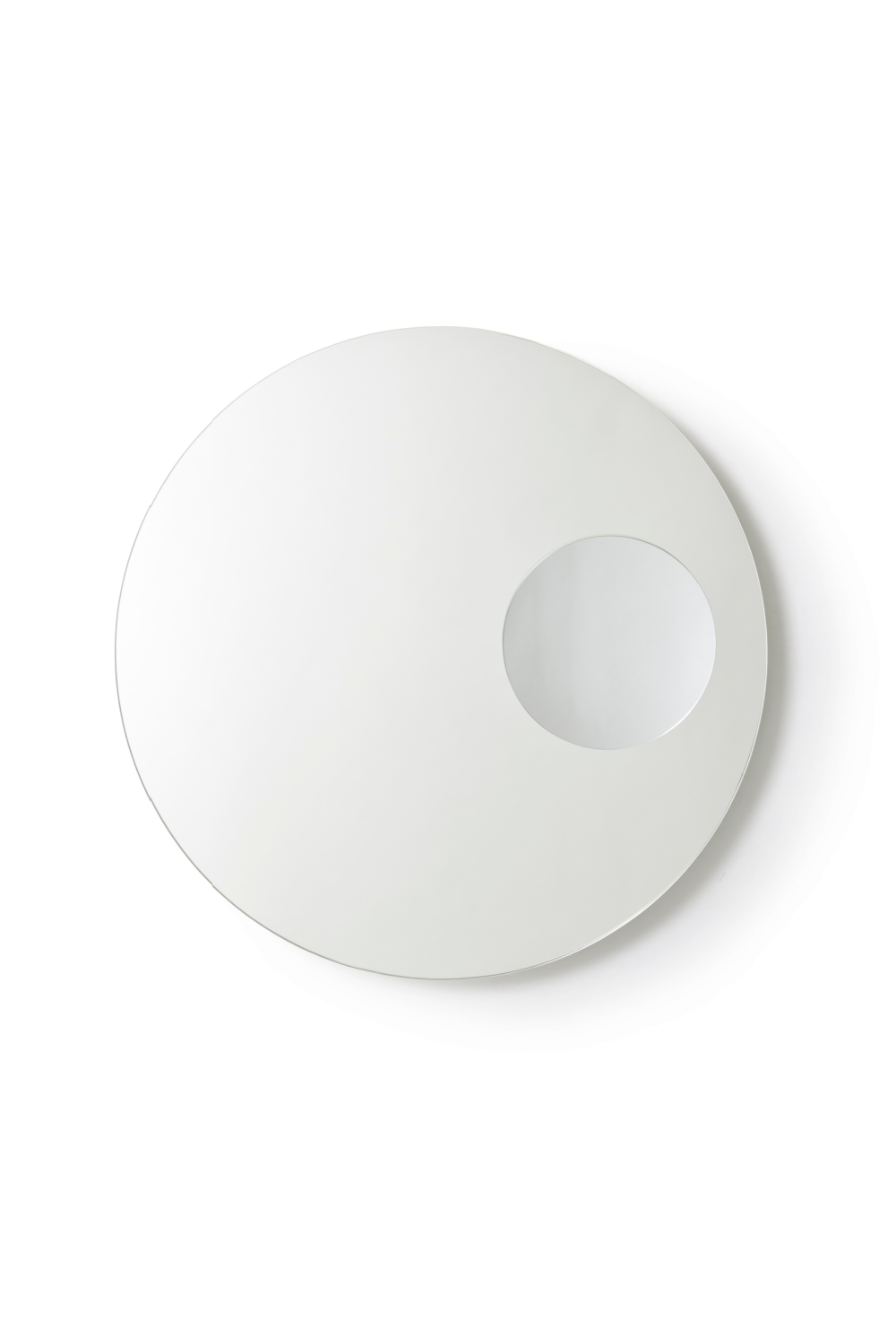 Rotating Round Wall Mirror with Fixed Magnifier | Wireworks Neutrino | Oroa.com