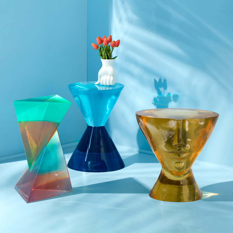 Orange Acrylic Accent Table | Jonathan Adler Giuliette | Oroa.com