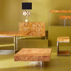 Mappa Wood Square Cocktail Table | Jonathan Adler Bond | Oroa.com