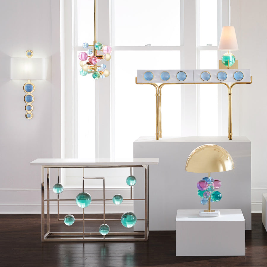 Blue Spheres Wall Light | Jonathan Adler Globo  Oroa.com