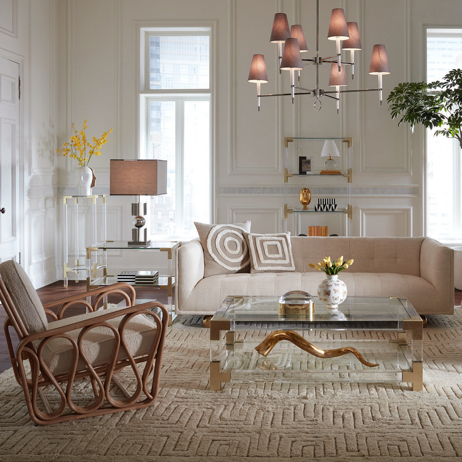 Tufted White Sofa | Jonathan Adler Claridge | Oroa.com