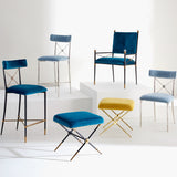 Velvet Counter Stool | Jonathan Adler Rider | Oroa.com