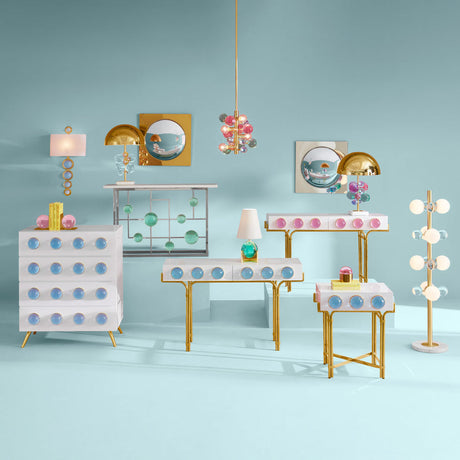 Pink Cabochons 2-Drawer Console | Jonathan Adler | Oroa.com