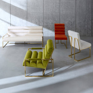 White Channeled Sofa | Jonathan Adler Goldfinger | Oroa.com