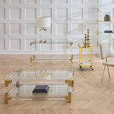 Clear Acrylic Framed Console | Jonathan Adler Jacques | Oroa.com