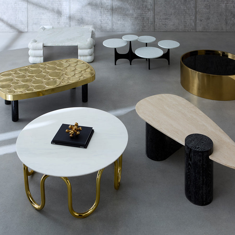 Pebble-Patterned Brass Cocktail Table | Jonathan Adler Reform | Oroa.com