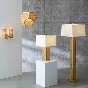 Caned Rattan Table Lamp | Jonathan Adler Bellport | Oroa.com