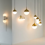 White Glass Orb Pendant Light S | Jonathan Adler Rio | Oroa.com