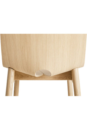 White Oak Minimalist Dining Chair | WOUD Mono | OROA.com